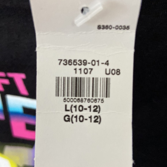 NWT Old Navy Minecraft Shirt - Black & Neon Minecraft short sleeve t-shirt - Picture 5 of 5